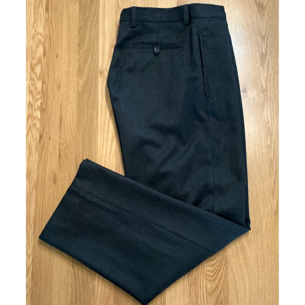 Banana Republic Emerson Mens 33 Black 100% Wool Dress Pants Trousers 193761